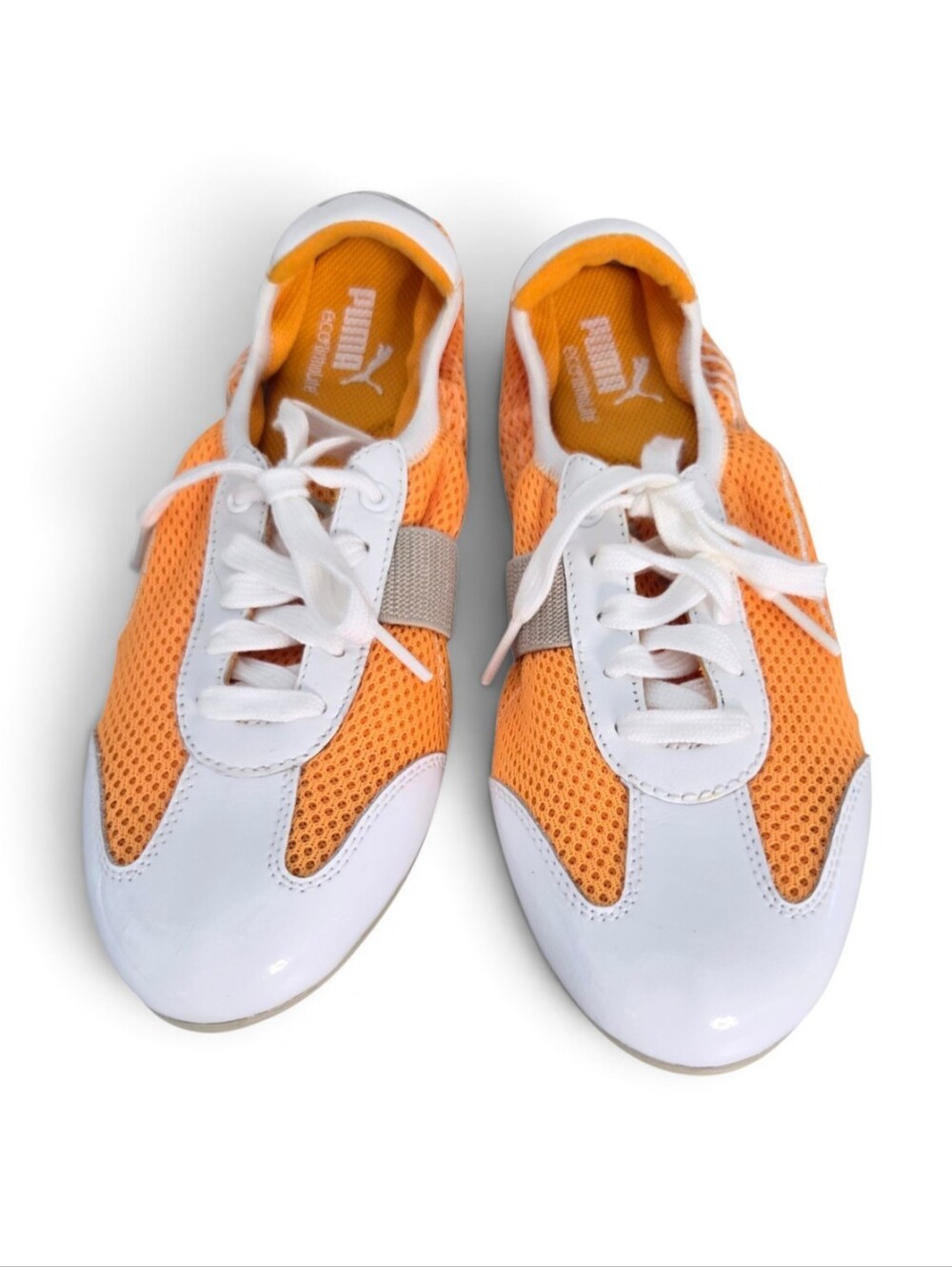Puma Sport Lifestyle Orange & White Sneakers Size 7